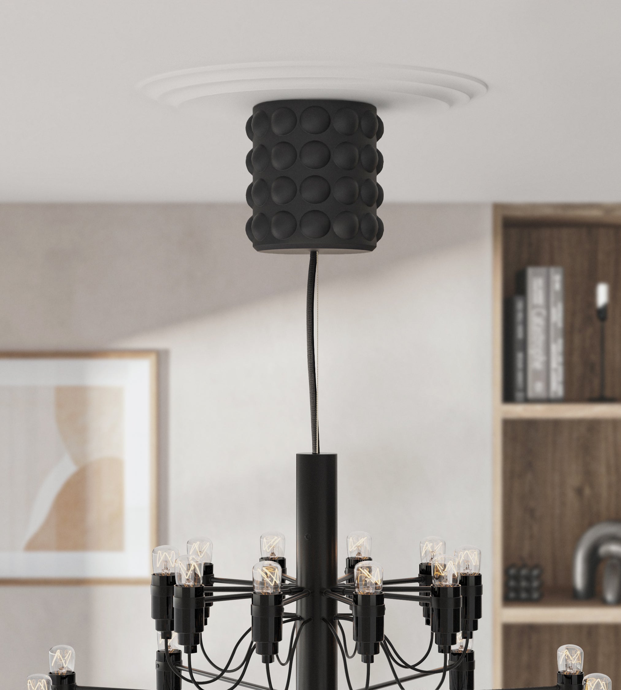 Arton Wire Takkopp Bubble i svart