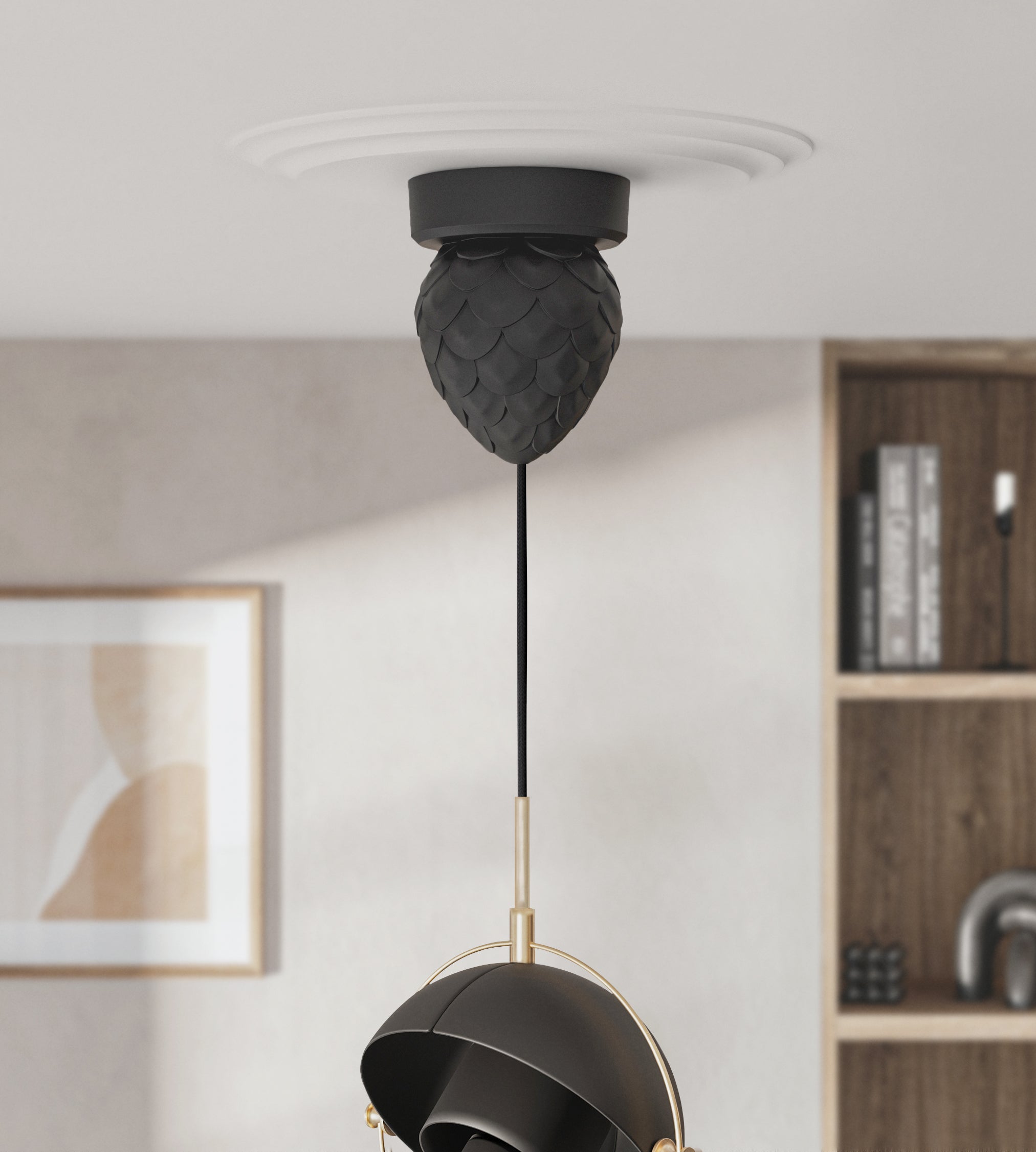 Arton Wire Takkopp pine i svart